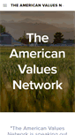 Mobile Screenshot of americanvaluesnetwork.org